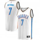 Camiseta Carmelo Anthony 7 Oklahoma City Thunder Association Edition Blanco Hombre